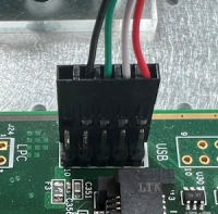 USB cable plugged into an APU