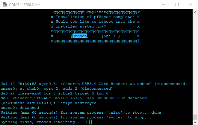 pfsense.2.7.2.install remove USB