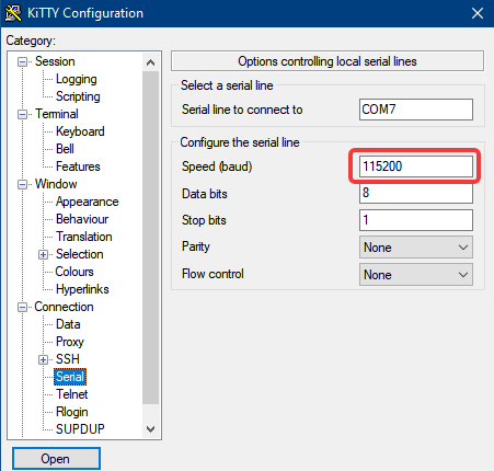 putty serial