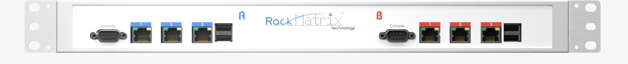 rackmatrix dual pc engines apu front grey background