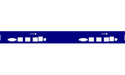 Dual APU/ALIX + LED + power supply front panel for Rack Matrix M1 enclosure