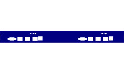 Dual APU/ALIX LED front panel for RackMatrix M1 enclosure