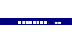 Façade H67SL/N70SL + 2 ports SFP pour Rack Matrix® M1