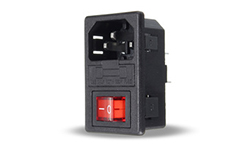 IEC inlet male power with fuse (incl.) for RackMatrix® M1